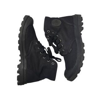 Palladium Pampa Hi in Black Men's High-Top Canvas Boot Sneakers